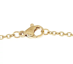 Stainless Steel Gold Tone Scroll Design Initial P Necklace