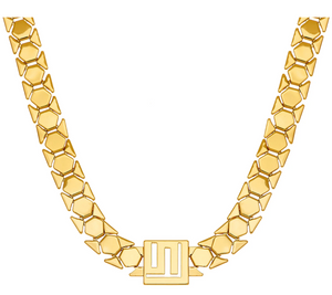 Goldtone Stella Valle Logo Chain Necklace by Lori Greiner Necklace 18"