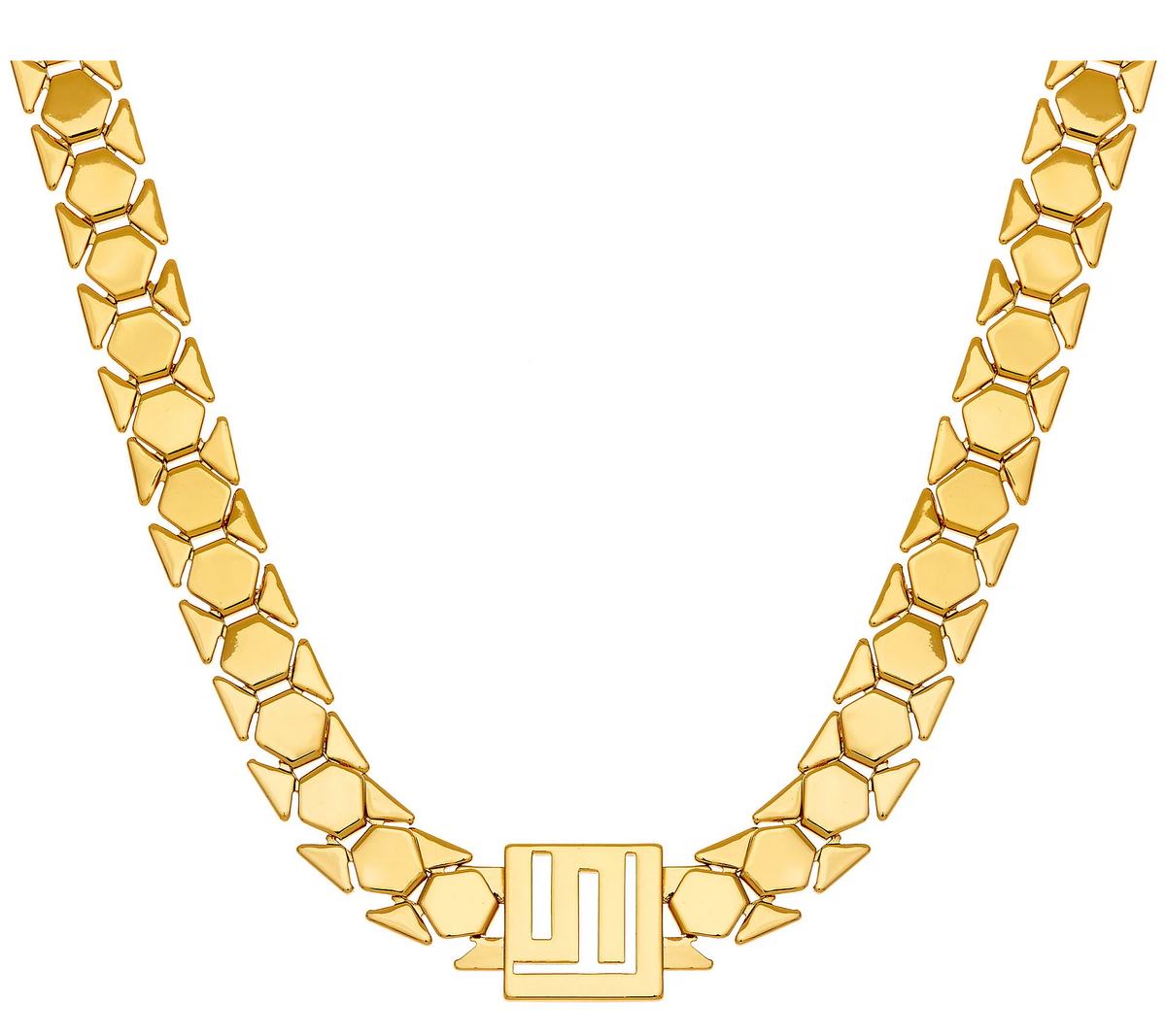 Goldtone Stella Valle Logo Chain Necklace by Lori Greiner Necklace 18"