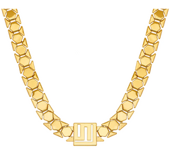 Goldtone Stella Valle Logo Chain Necklace by Lori Greiner Necklace 18"