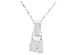 RLM Bronze Curves Fold Over Pendant on Adjustable Chain