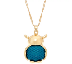 C. Wonder 28" Necklace with Novelty Navy Owl Pendant