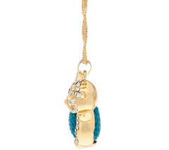 C. Wonder 28" Necklace with Novelty Navy Owl Pendant
