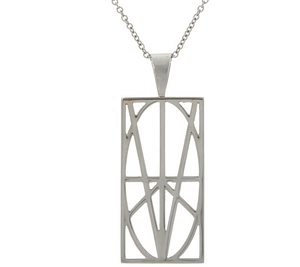 Zymbol Inspirational Stainless Steel Pendant Necklace Large Pendant