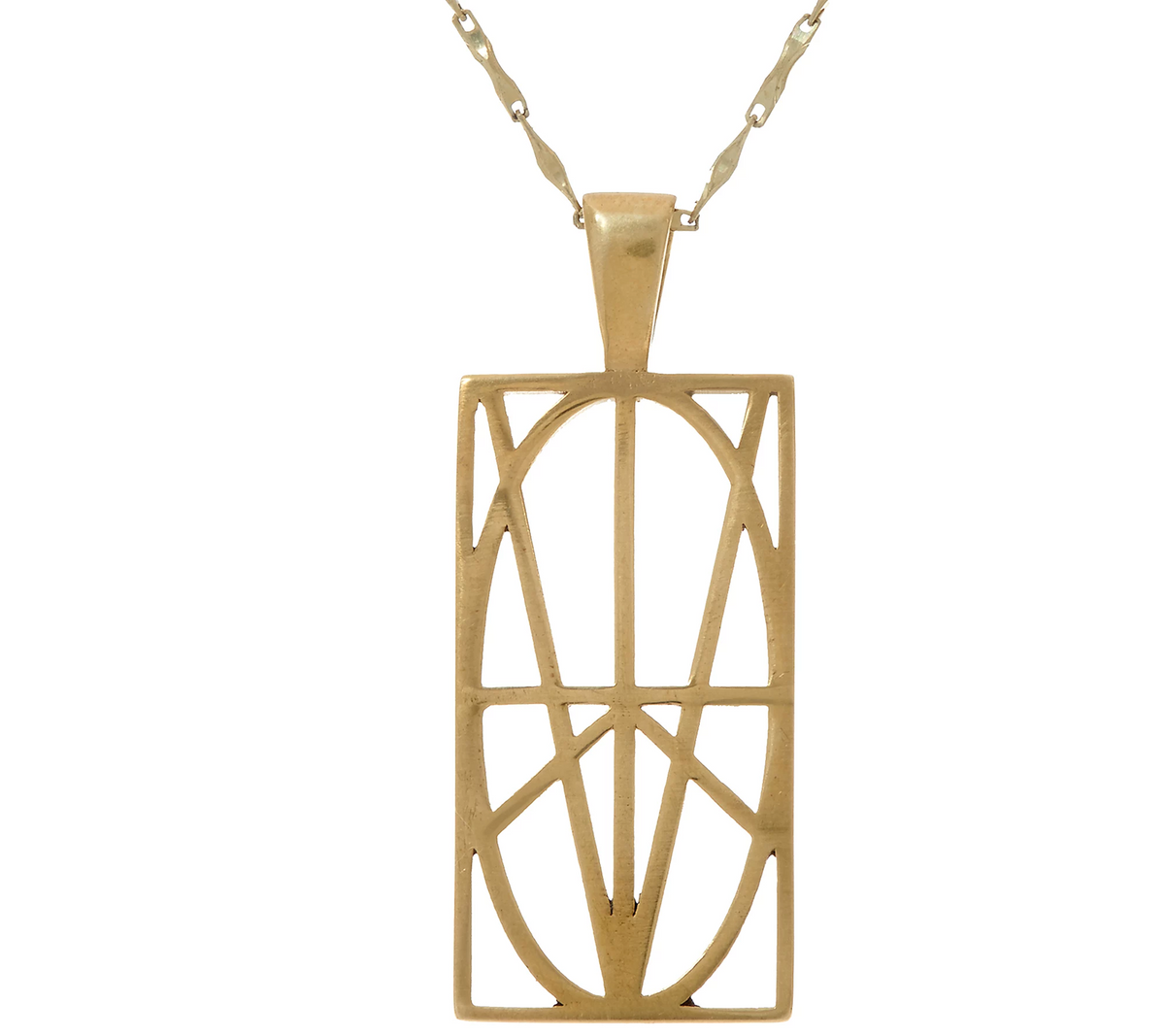 Zymbol Inspirational Bronze Pendant Necklace Large Pendant