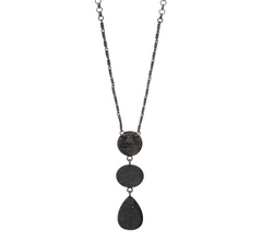 LOGO Links by Lori Goldstein Three Stone Pendant Necklace