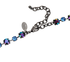 LOGO Links by Lori Goldstein Glittering Gems Gunmeta Necklace
