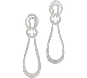 RLM White Bronze Linear Earrings