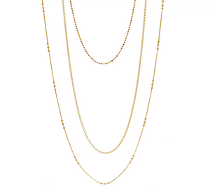Bronze Set of 3 Chains with Magnet Clasp by Bronzo Italia