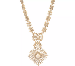LOGO Links Estate Style Goldtone Pendant Necklace