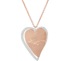 RLM Choice of Heart or Dog Pendant Necklace, Bronze
