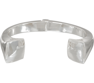 RLM White Bronze Trumpet Hinged Cuff, Small: 6-3/4"