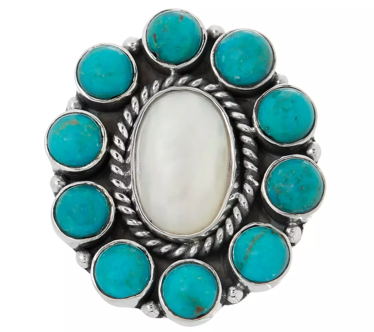 EXEX by Claudia Agudelo Sterling Silver Gemstone Cluster Ring, Size 7