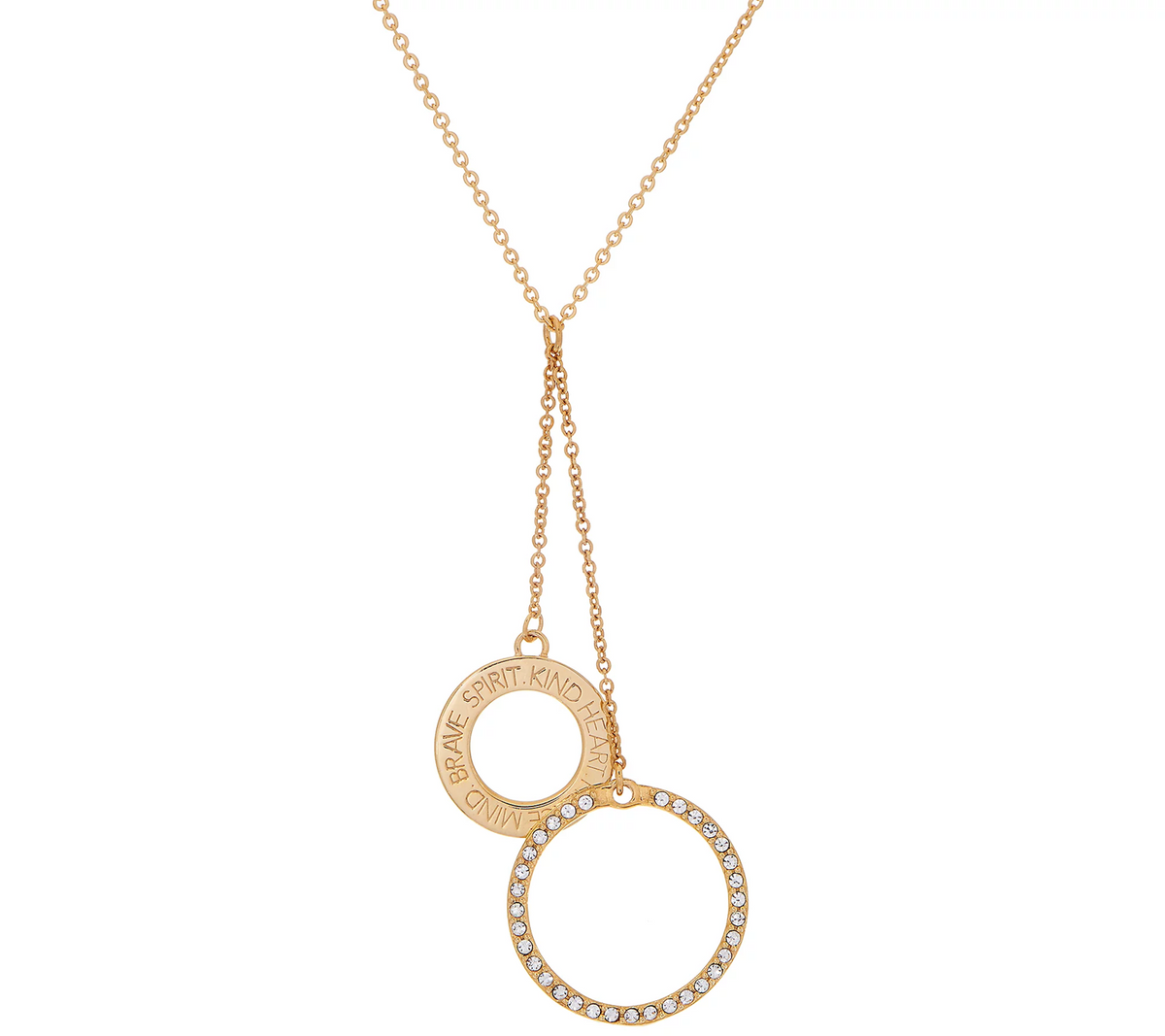 Stella Valle Kind Heart Gold Tone Necklace by Lori Greiner