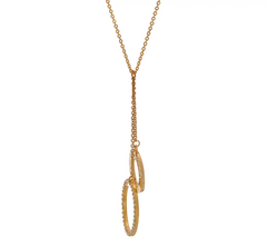 Stella Valle Kind Heart Gold Tone Necklace by Lori Greiner