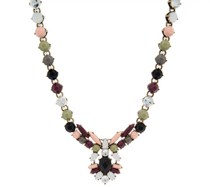 LOGO Links by Lori Goldstein Camouflage Goldtone Necklace