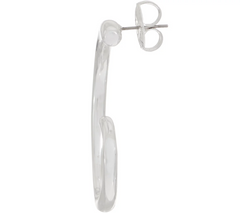 RLM White Bronze Shell Hoop Earrings