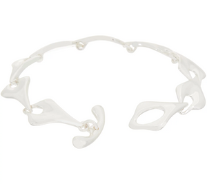 RLM Bronze Heart Link White bronze Bracelet, Small
