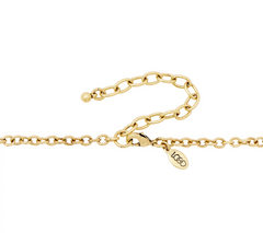 LOGO Links by Lori Goldstein Modern Mosaic Antique Goldtone Necklace