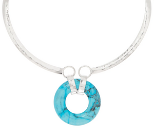 RLM Bronze Gemstone Collar White Bronze magnesite Necklace