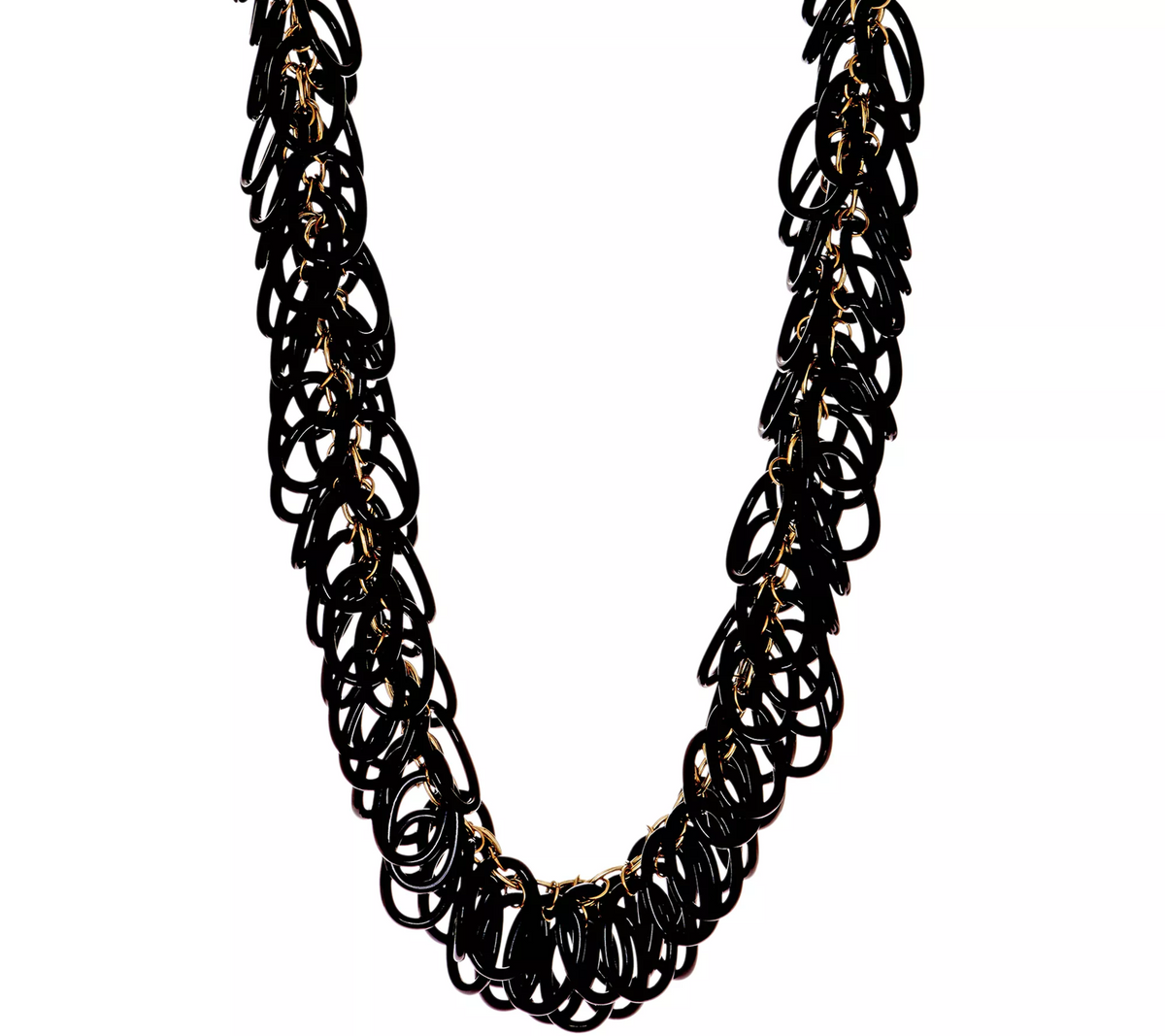 LOGO Links by Lori Goldstein Black Loopy Links Necklace
