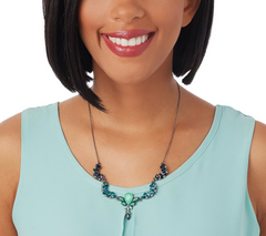 LOGO Links by Lori Goldstein Night Sky Gunmetal Necklace