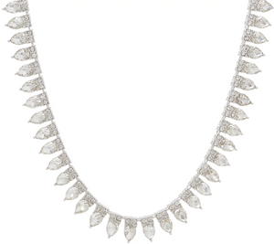 LOGO Links by Lori Goldstein Crown Silver Tone Necklace