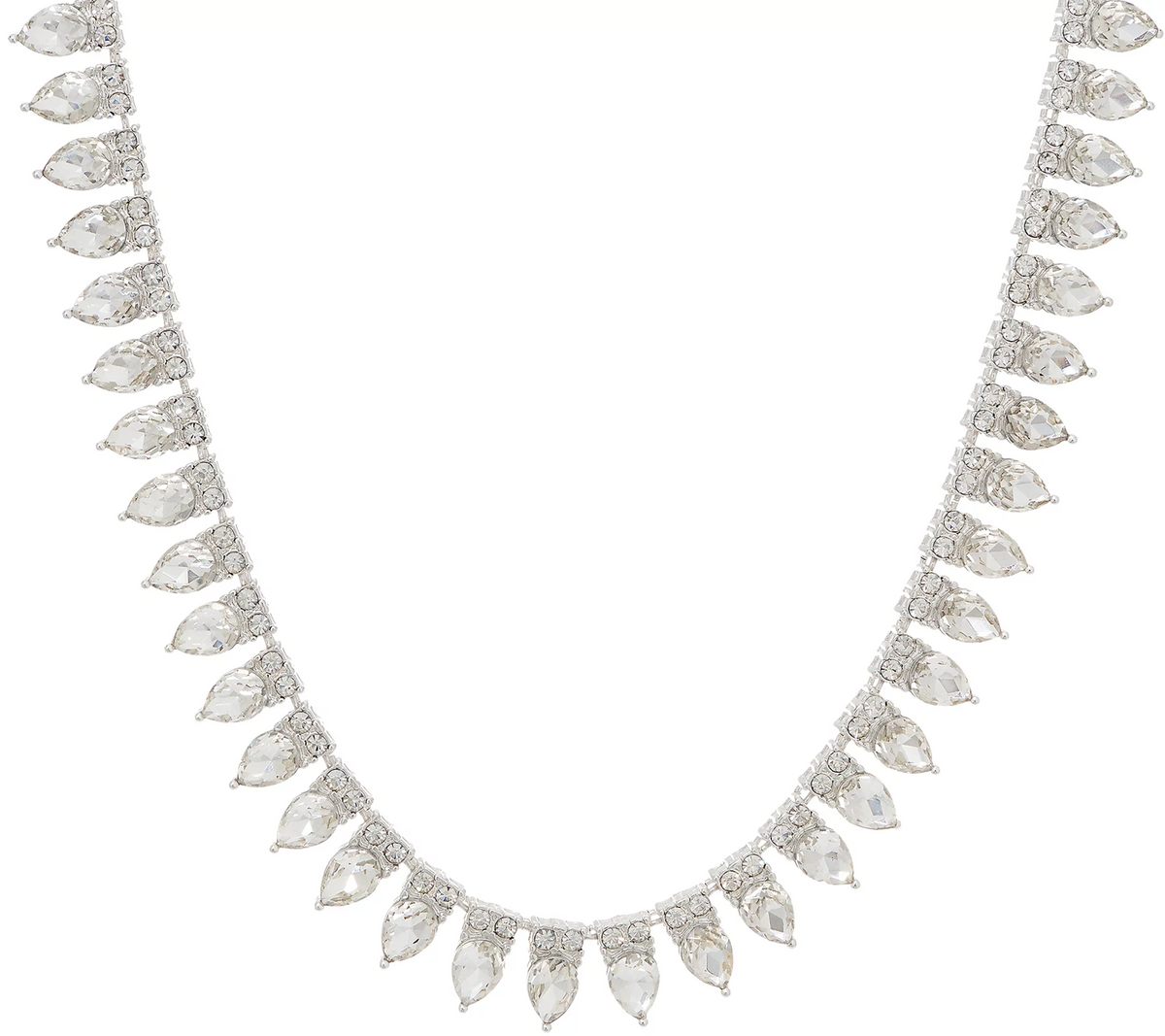 LOGO Links by Lori Goldstein Crown Silver Tone Necklace