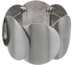 Susan Graver Overlapping Circle Stretch Bracelet Small/Average