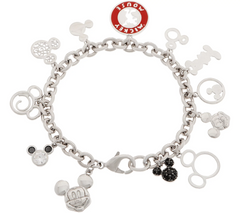 Mickey's 90th Birthday "Mickey Through the Years" Charm Bracelet, 7-1/2"