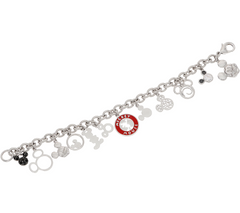 Mickey's 90th Birthday "Mickey Through the Years" Charm Bracelet, 7-1/2"
