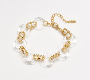 Grace Kelly Collection Simulated Crystal Circle Link Bracelet (Copy)