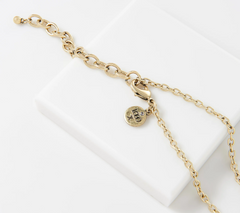 LOGO Links by Lori Goldstein Legacy Seashore Antiqued Goldtone Necklace