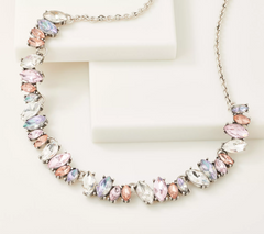 LOGO Links by Lori Goldstein Marquis Medley Antique Silvertone Necklace