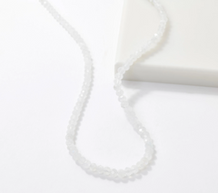 Affinity Gems Moonstone Beaded 18" Sterling Silver Necklace