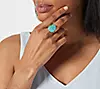 Affinity Gems Sleeping Beauty Turquoise Shaped Ring, Size 6