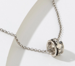 Or Paz Sterling Silver Cross Motif Spinner Necklace