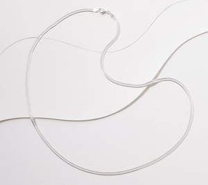 UltraFine 950 Silver Reversible Necklace, 24"