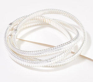 UltraFine 950 Silver Tubogas Bracelet Avg