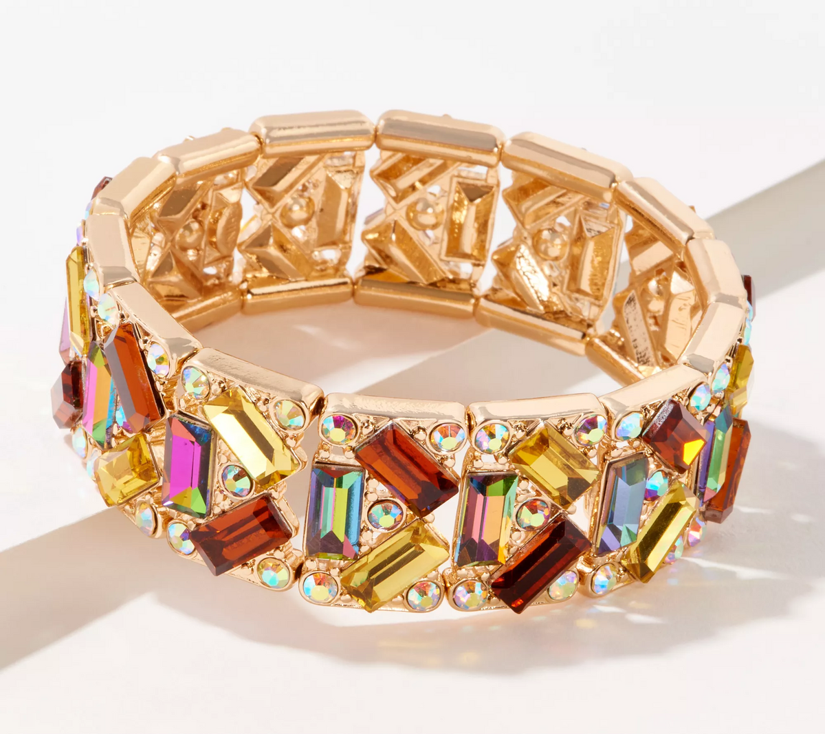 Kirks Folly Goldtone Divine Stretch Bracelet Large