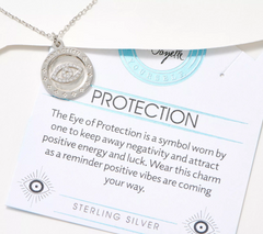 T. Jazelle Sterling Silver Eye Charm Necklace