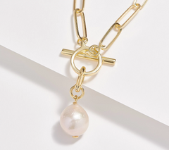 Affinity Gold-Over Sterling Silver Cultured Pearls Ming Pearl Bracelet Large