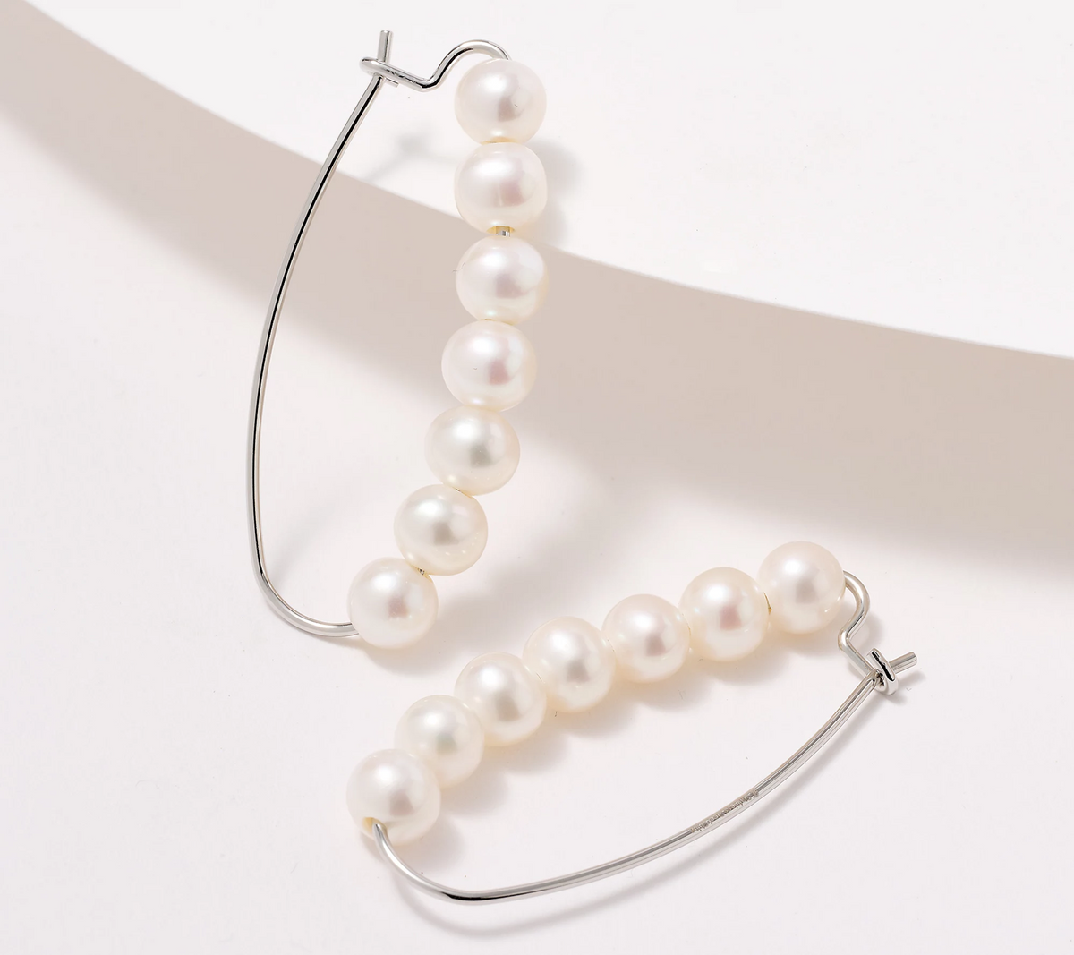 Honora Cultured Pearl Stainless Steel Wire Earring