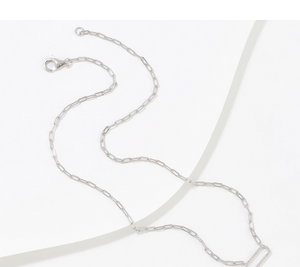 Accents by Affinity Paperclip Sterling Silver Necklace
