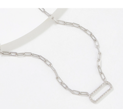 Accents by Affinity Paperclip Sterling Silver Necklace