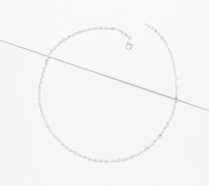 UltraFine 950 Silver Twisted 4.6g Herringbone Necklace, 20"