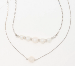 Honora Two Strand Cultured Pearl Sterling Silver Necklace