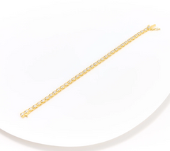 Affinity Diamonds Sterling Silver Goldclad 1.00cttw Tennis Bracelet, 7-1/4"