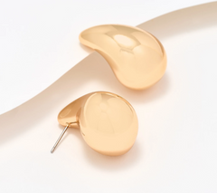 Joan Rivers Goldtone Polished Teardrop Earring