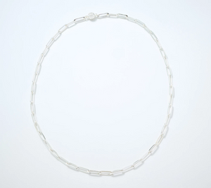 UltraFine Paperclip Link Chain 22" Necklace w/ Magnetic Closure
